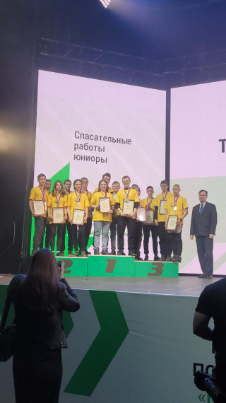 Призеры регионального чемпионата по профессиональному мастерству.